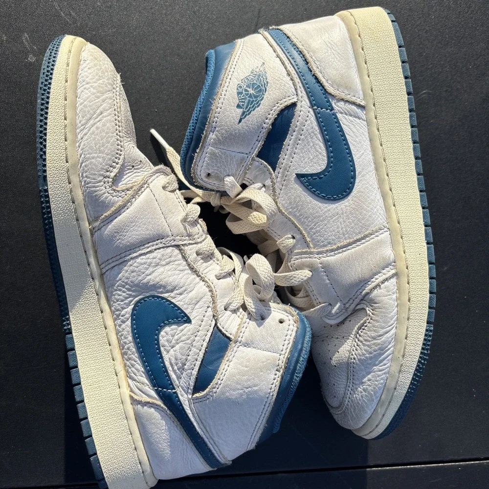 Air Jordan 1 Mid Industrial Blue US‎ Size 7Y